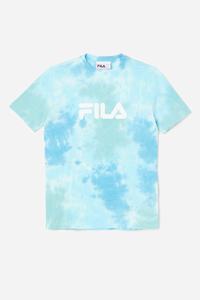 Fila Alivia Tie Dye Tee T Shirts Dame Hvide | 341-RIUXHA