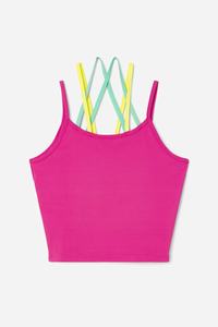 Fila Cecillia Strappy Tank Top Dame Fuchsia | 527-FUPTJB