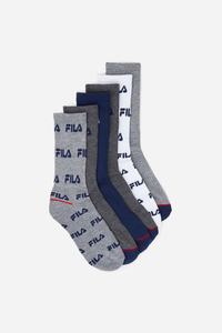 Fila Crew 6-Pack Sokker Dame Flerfarvede | 168-GJCXNO