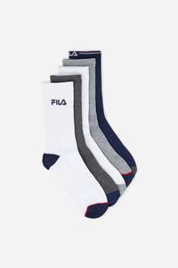 Fila Crew 6-Pack Sokker Herre Flerfarvede | 476-NASJRD