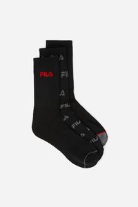 Fila Crew 6-Pack Sokker Herre Sort | 845-YVDGKO