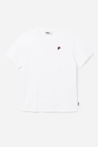 Fila Derion Tee T Shirts Dame Hvide | 301-MBXCGD