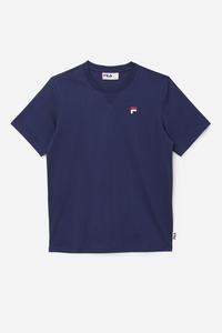 Fila Derion Tee T Shirts Dame Mørkeblå | 491-NUQJVE