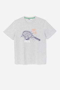 Fila Derzan Tee T Shirts Herre Lysegrå | 964-TNSUDB