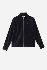 Fila Deverall Velour Fleece Jakker Herre Sort | 082-CWJYDQ