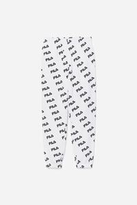 Fila Diagonal Logo Joggers Dame Hvide Sort | 150-UMGRBH