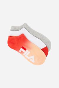 Fila Dip Dye No Show 3-Pack Sokker Dame Koral | 769-RINPVQ