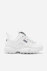 Fila Disruptor 2 Premium Sneakers Herre Hvide Mørkeblå Rød | 572-QIAZVS