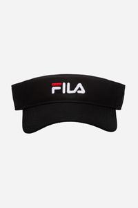 Fila Embroidered Visor Udstyr Dame Sort | 689-XRCPGT