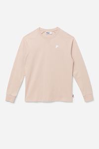 Fila Flynn Tee Long Sleeve Dame Lyserød | 318-ZFBGTA