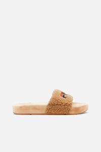 Fila Fuzzy Drifter Badesandaler Dame Beige Mørkeblå Rød | 453-ZSKRNJ