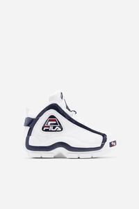 Fila Grant Hill 2 25th Anniversary Edition Små Børn Børn Hvide Mørkeblå Rød | 790-VJNXYK