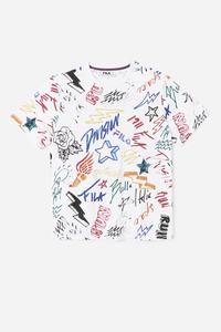 Fila Hiransh Tee T Shirts Herre Hvide | 720-IZSLVO