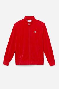 Fila O-fit Velour Fleece Jakker Herre Rød | 415-SXPYEJ