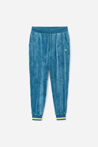 Fila Omorose Velour Joggers Dame Blå Koral | 127-ZYFACH