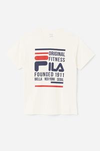 Fila Original Fitness Tee T Shirts Herre Mørkeblå Rød | 648-XLZWOF