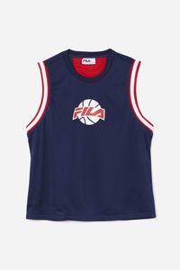 Fila Ovi Basketball Jersey Herre Mørkeblå Rød Hvide | 013-SKFRWH