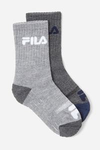 Fila Polstrede Crew 6-pack Sokker Dame Grå Flerfarvede | 103-RAKSUB