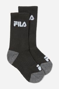 Fila Polstrede Crew 6-pack Sokker Herre Sort | 895-HIPJRG