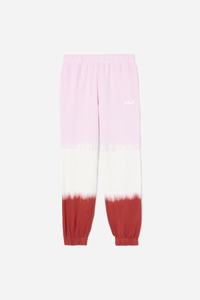 Fila Raleigh Tie Dye Joggers Dame Hvide Rød | 948-EMQISW