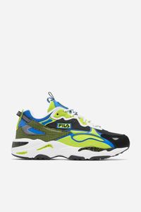 Fila Ray Tracer Apex Track Sko Herre Hvide Sort Lysegrøn | 805-EPUTQB