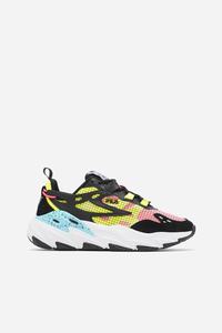 Fila Ray Tracer Evo Track Sko Dame Sort Hvide Gul | 127-WOBQDI