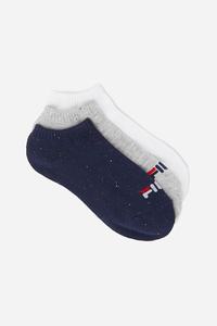 Fila Speckle Stripe No Show 3-Pack Sokker Herre Grå Flerfarvede | 578-BARKLU