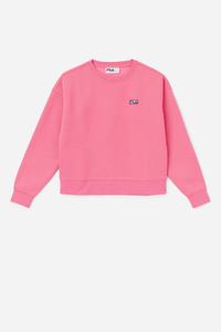 Fila Stina Crew Sweatshirts Dame Lyserød | 064-FSQKJX