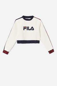 Fila Tabitha Crewneck Sweatshirts Dame Mørkeblå Brune | 184-BHEUMR