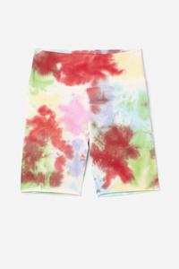 Fila Taima Tie Dye Cykelshorts Dame Grøn Hvide Rød | 759-XPITDL