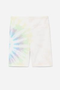 Fila Taima Tie Dye Cykelshorts Dame Hvide | 842-EFHAOU