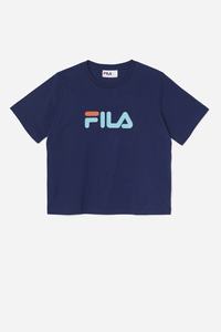 Fila Thea Tee T Shirts Dame Mørkeblå | 725-ZXWHGM