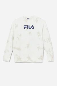 Fila Uplee Crew Sweatshirts Dame Grå Mørkeblå | 135-WYUVQJ