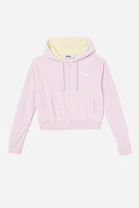 Fila Zura Velour Jakke Dame Lilla | 049-TSMXGO