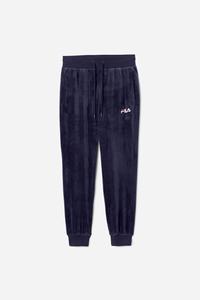 Fila Zura Velour Joggers Dame Mørkeblå | 067-XYAZUP