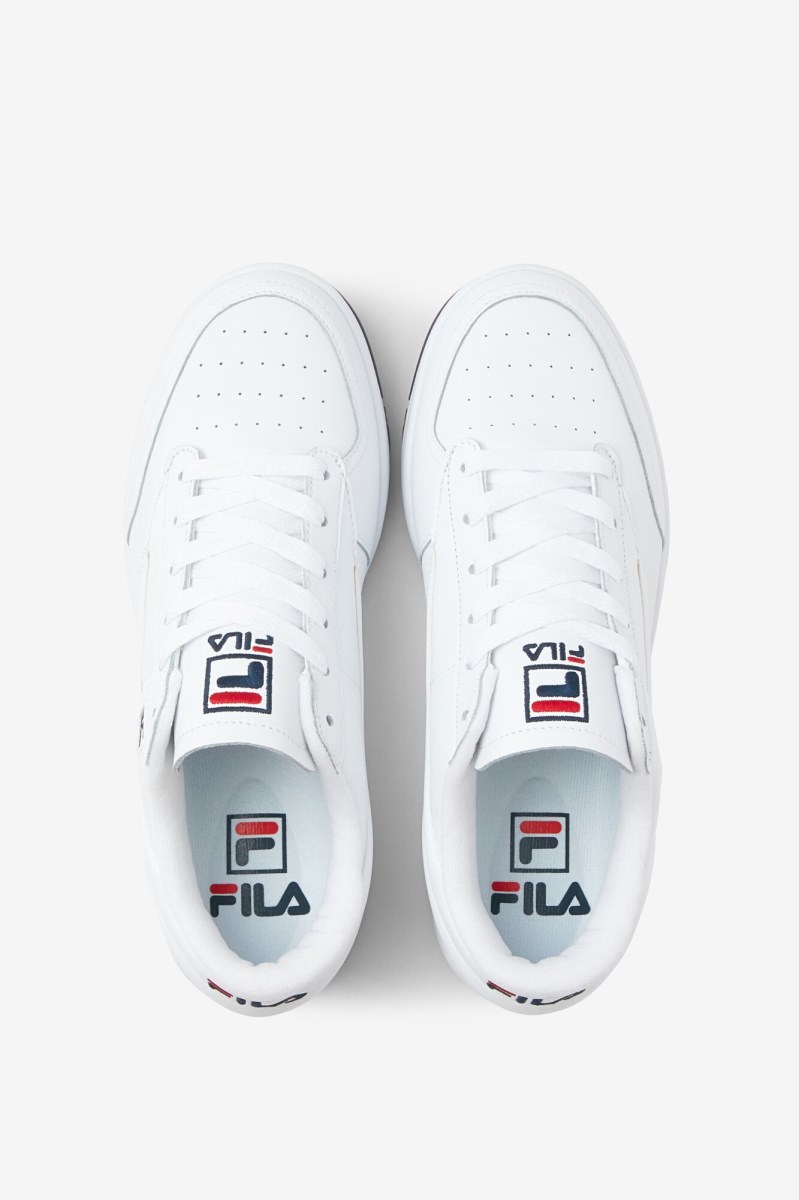 Fila 88 Sneakers Herre Hvide Mørkeblå Rød | 841-CJXZIH