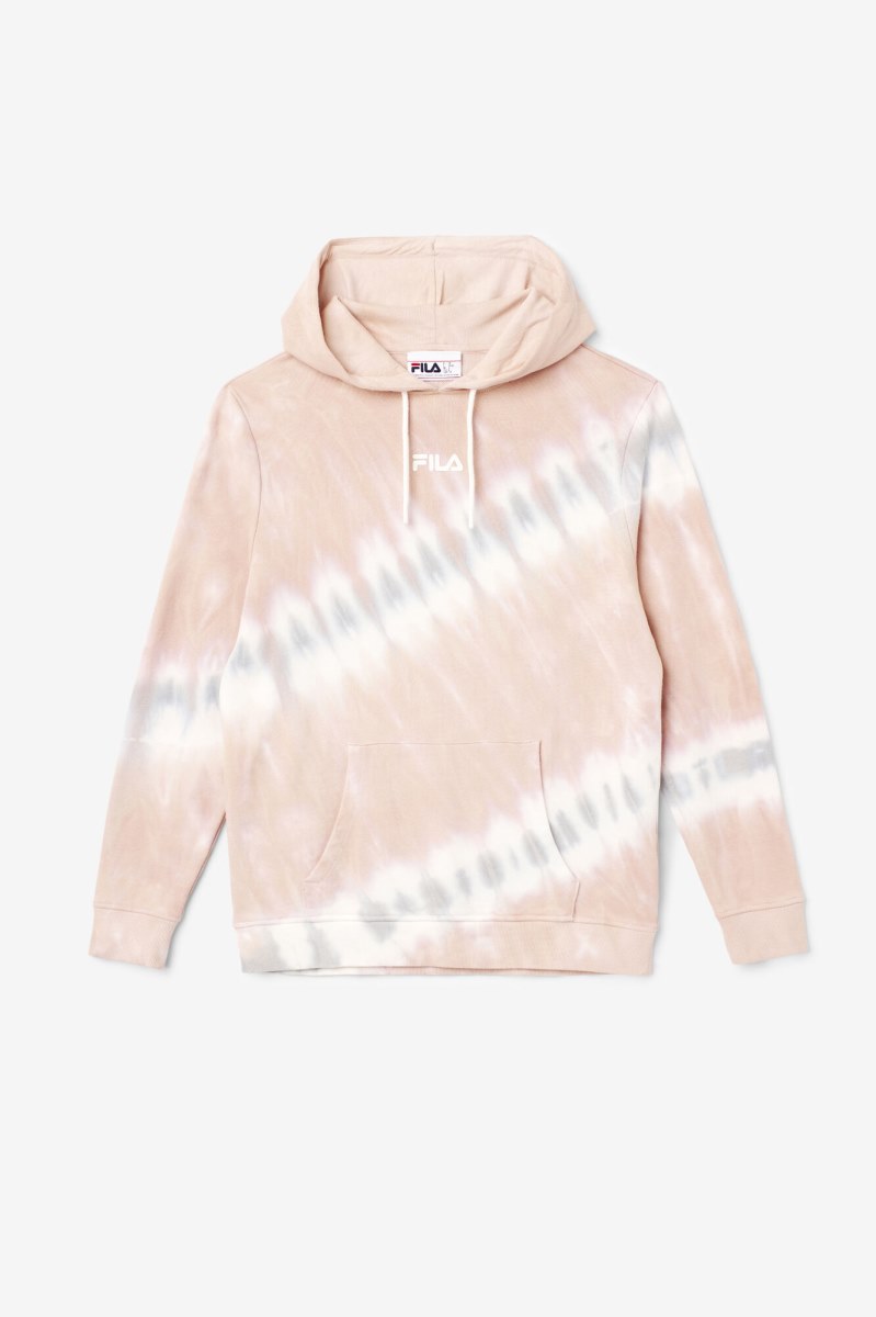 Fila Aerolynn Tie Dye Hættetrøje Dame Hvide | 035-LVWIJA