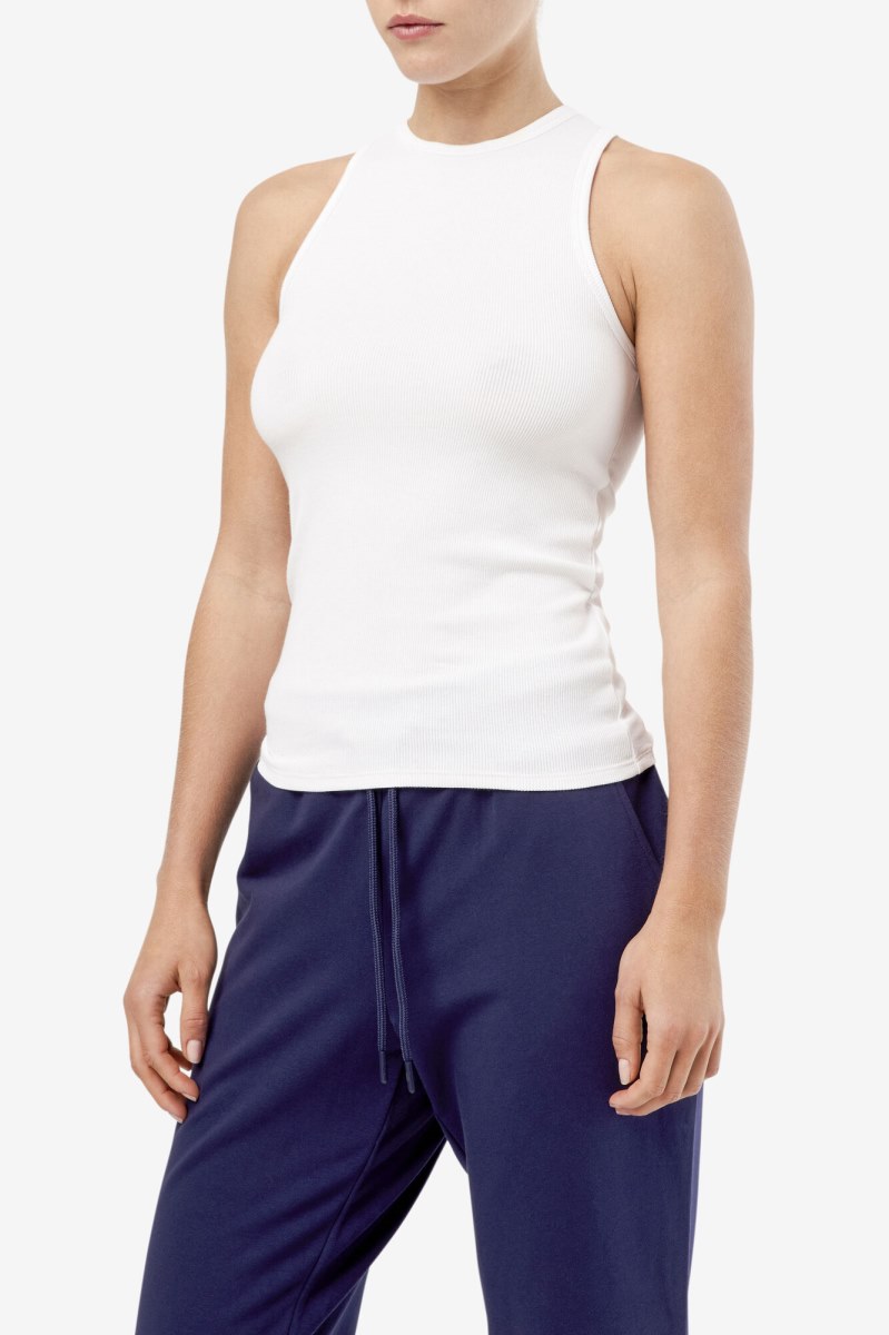 Fila Alexia Tank Top Dame Hvide | 056-JALXSI