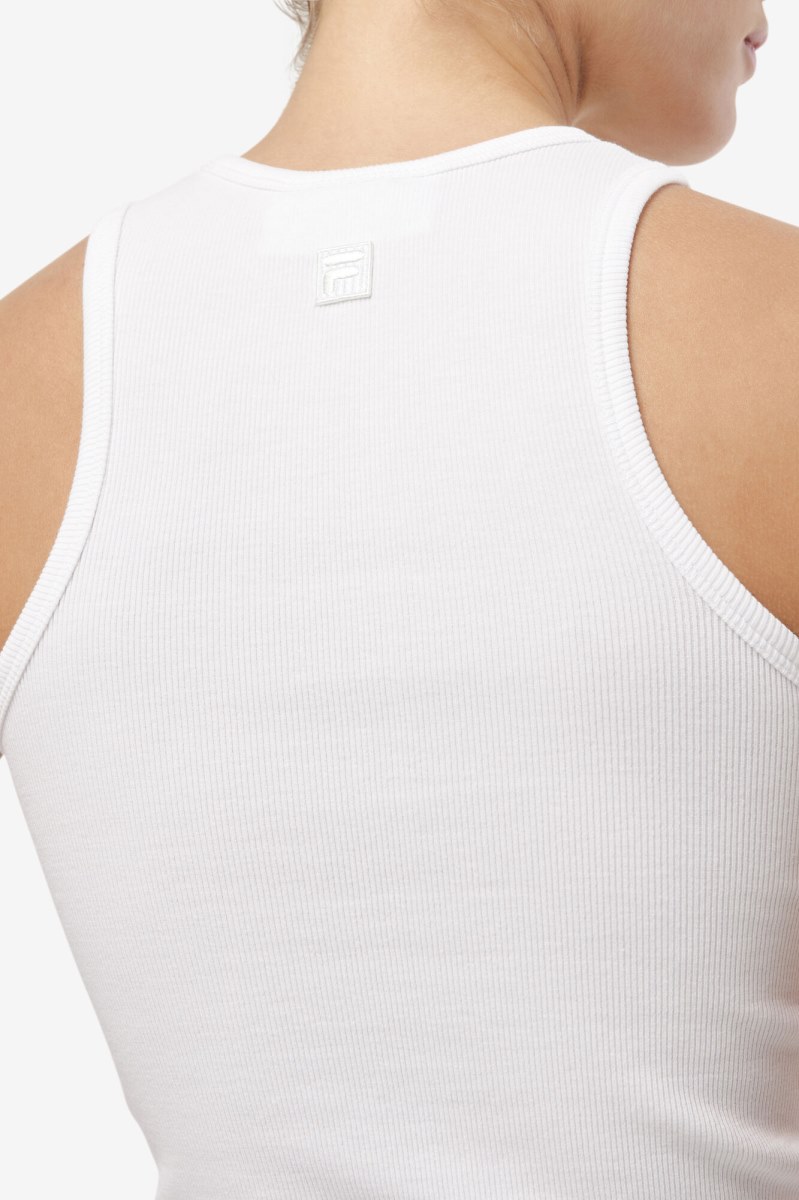 Fila Alexia Tank Top Dame Hvide | 056-JALXSI