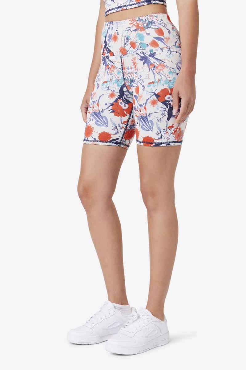 Fila Amirra Reversible Shorts Dame Mørkeblå | 327-NUWTSZ