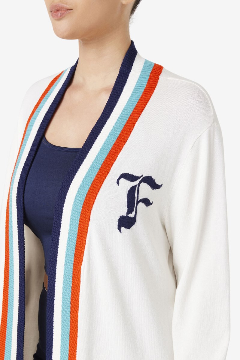 Fila Angelina Maxi Cardigan Sweatshirts Dame Flerfarvede | 583-JNMYRG