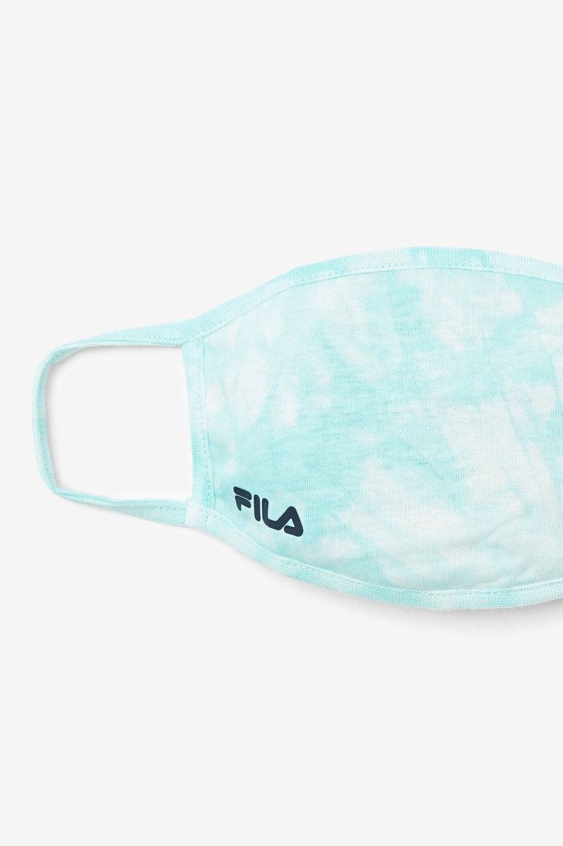 Fila Aqua Blue Tie Dye Face Mask Udstyr Dame Lyseturkis Blå | 934-ZIGNTY