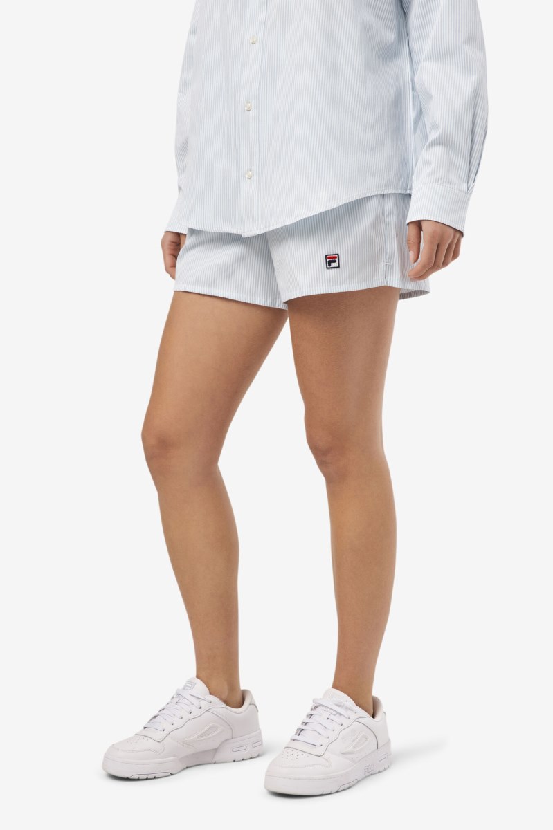 Fila Ariella Shorts Dame Blå Hvide | 382-HLWTNO