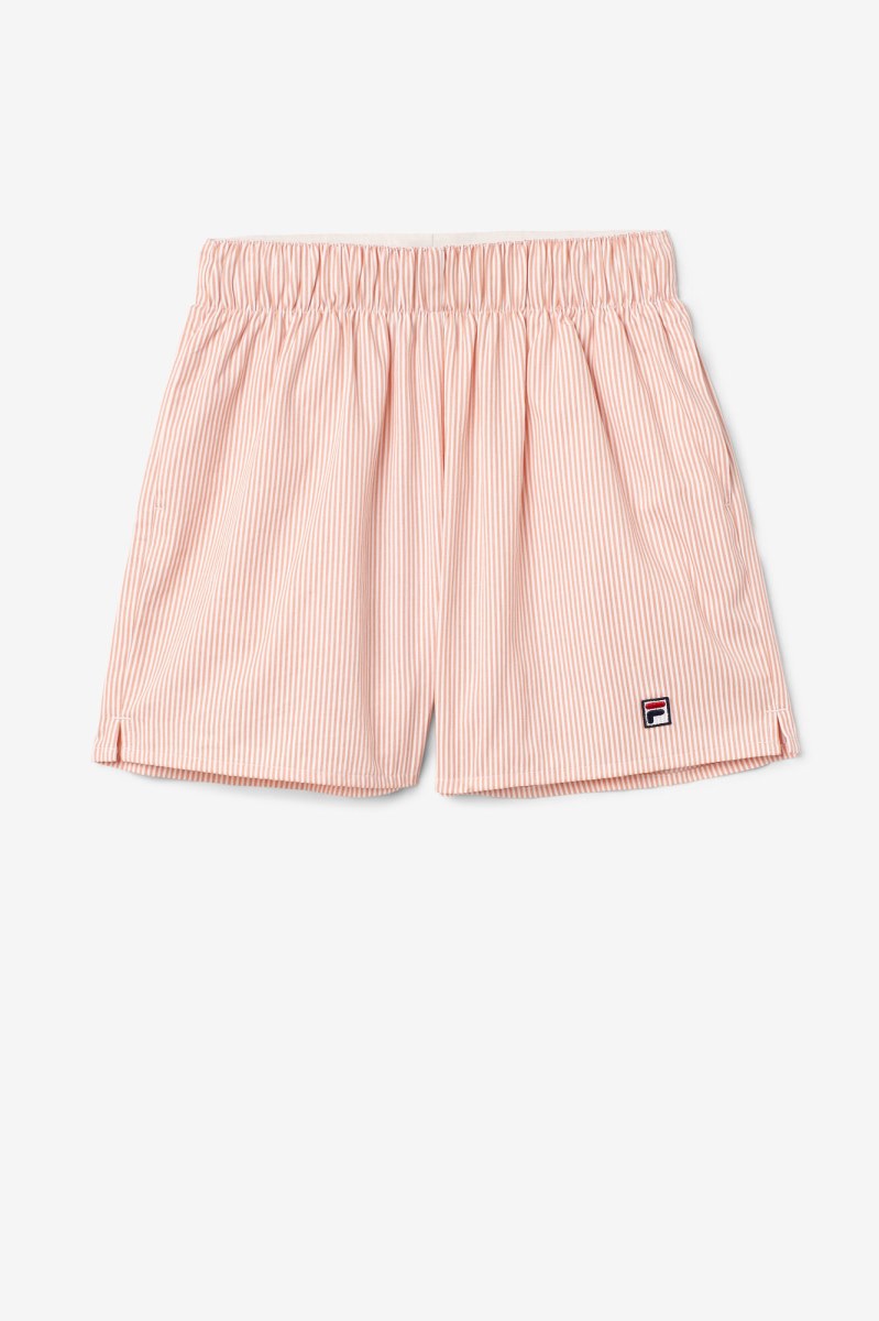 Fila Ariella Shorts Dame Koral Hvide | 530-DGMISE