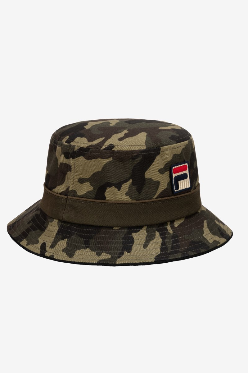 Fila Camo Bøllehatte Dame Grøn Camo | 610-GQJEIA