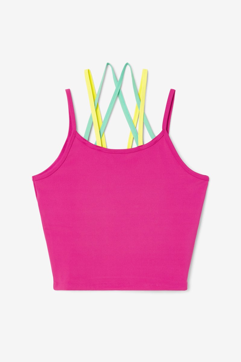 Fila Cecillia Strappy Tank Top Dame Fuchsia | 527-FUPTJB