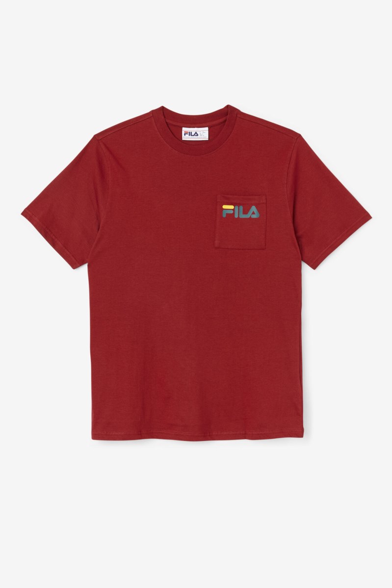 Fila Curtis Pocket Tee T Shirts Herre Flerfarvede | 934-QZGTOA