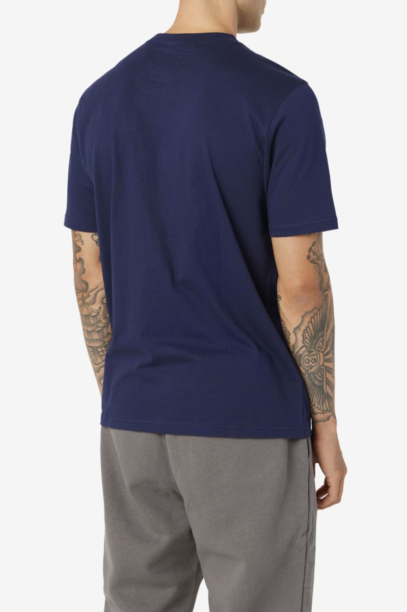 Fila Curtis Pocket Tee T Shirts Herre Mørkeblå | 702-JLPMAF