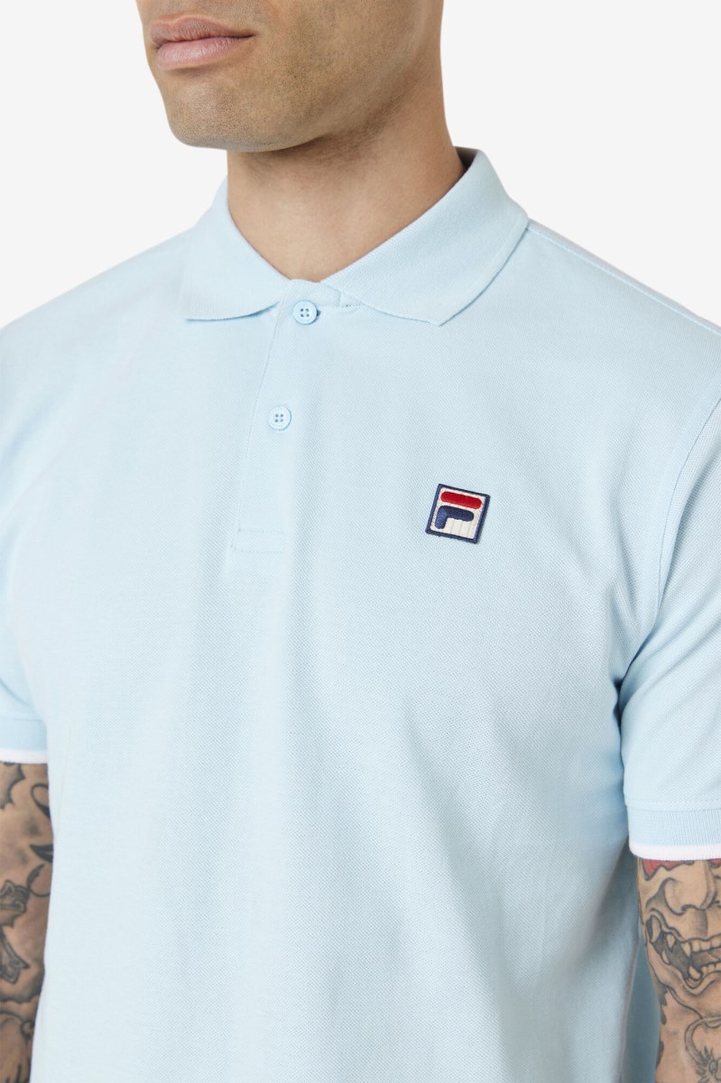 Fila Custom Polo Polo Shirt Herre Blå | 251-WECOPS