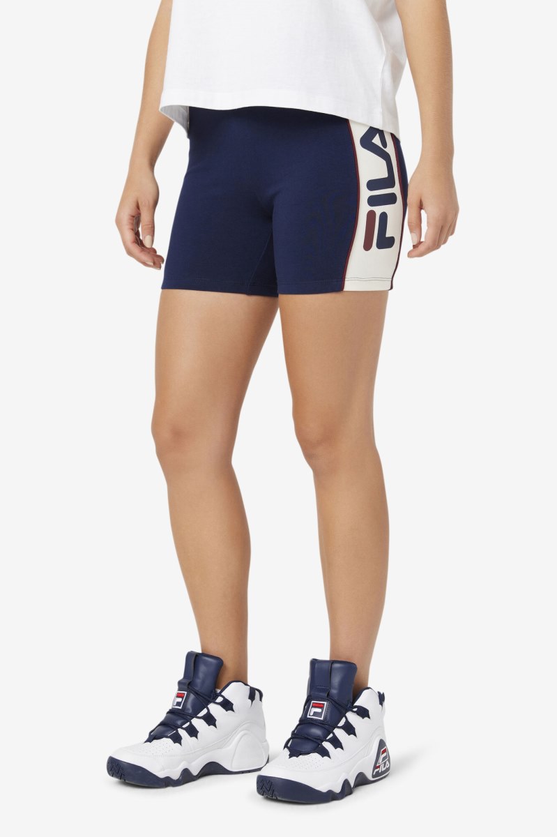 Fila Davina Cykelshorts Dame Mørkeblå | 920-VUGMAN